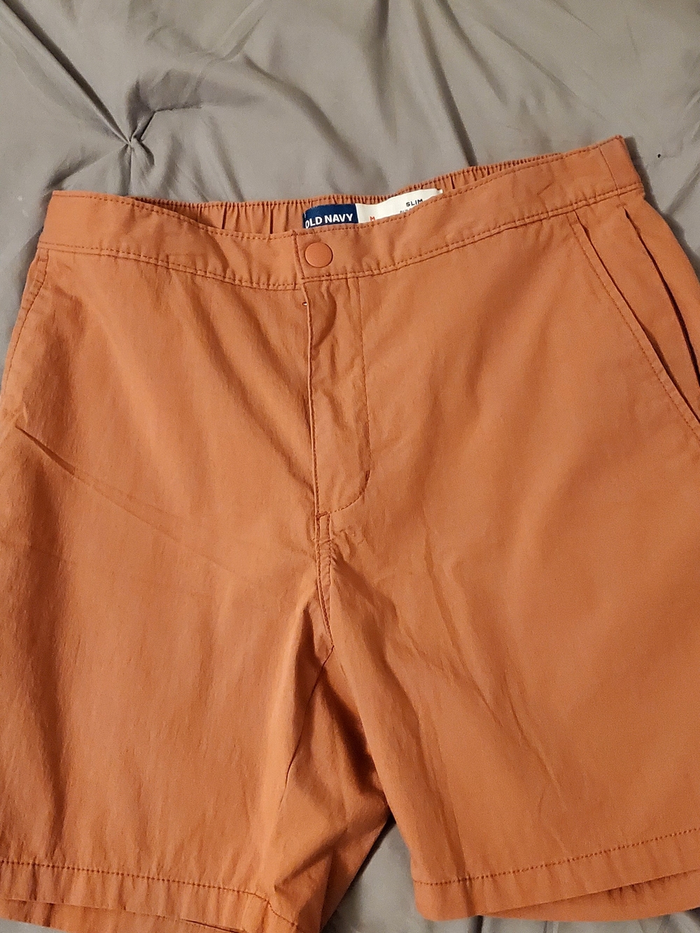 Old Navy Slim Built-in Flex.  7 Inseam.  Color - Dusty Red